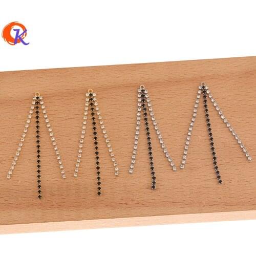 Cordial Design 100Pcs 6*66MM Jewelry Accessories/Earring Findings/Rhinestone Claw Chain/Tassel Shape/Hand Made/DIY Making