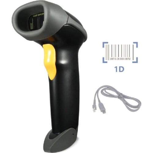 MINJCODE Factory USB Wired Connection Barcode Reader 1D Laser Scanner MJ2808