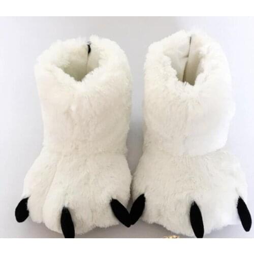 Sunny everest women shoes 2020 home slippers indoor slippers white boots bear white Paw shoes women winter boots slipper 35-45