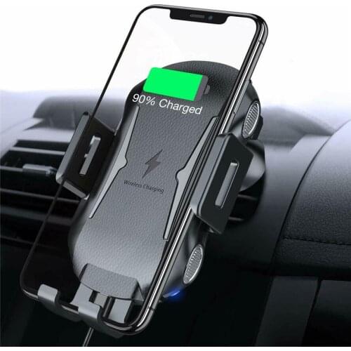 10W Wireless Charger Car Phone Holder Induction Smart Sensor Charging Stand Mount For Samung S10 Note 10 iPhne 11 Pro Max