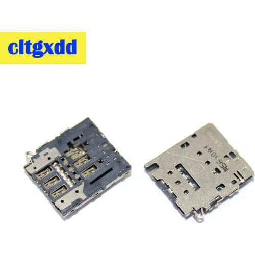 Cltgxdd 2pcs For Samsung Galaxy S6 EDGE G920 G9200 G925 G9250 G925F dual SIM card Reader Tray slot socket card adapter