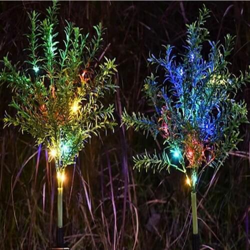 2PCS Solar Lamp Sunlight For Garden Decoration Lawn Lights/Christmas Tree Lamp/Outdoor Waterproof Solar Garden Light Street Lamp