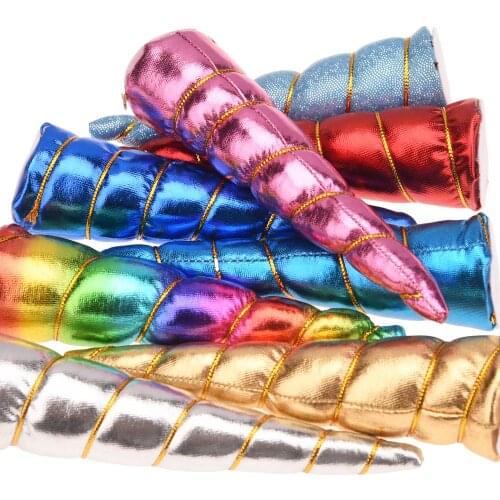 48PCS Cute unicorn horn DIY Hair hoop Headwear unicorn party Accessory Fashion hair accessories for Hair Headwrap No Barrette