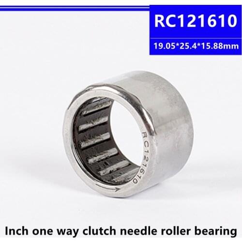50pcs RC121610 19.05*25.4*15.88mm Inch One Clutch Way Needle Roller Bearing 19.05x25.4x15.88mm
