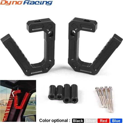 Aluminum Car Front Grab Handles Grip Bar for Jeep JK Wrangler 07-18 Sport Sahara Rubicon 2/4 Door (Pair) BX102108