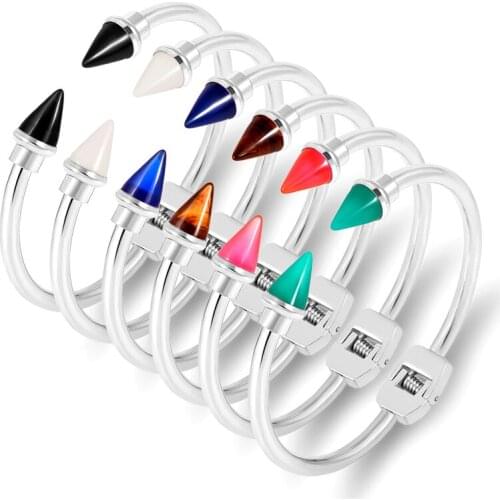 Luxury Arrow Design Bangles & Bracelets for Women Stainless Steel Cuff Bracelet Multicolor Boho Jewelry Fashion Pulseras 2020