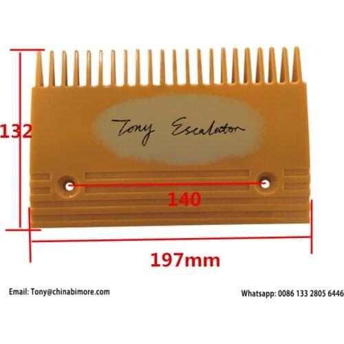 Escalator KOPC003 KM5009380H02 Comb L197mm W132mm Hole Space 140mm CTR 22T