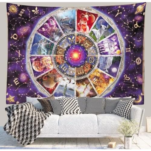 Constellation Tapestry Tapestry Starry Sky Wall Tapestry Wall Hanging Home Bedroom Universe Curtain Bed Dorm Tapestry 200x150cm