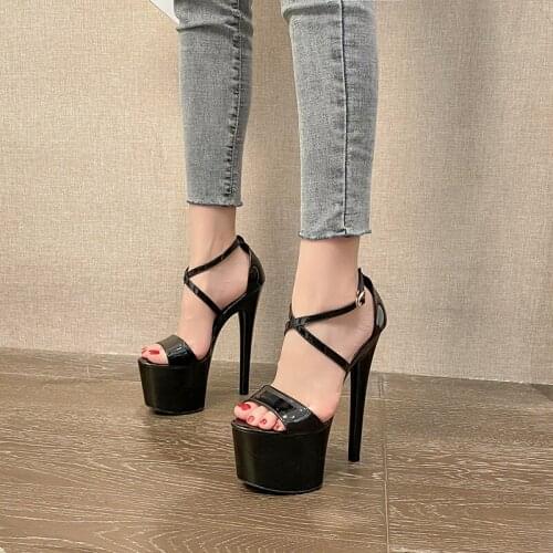 Summer New Style Party Womens Shoes Fashion Thick-soled Stiletto Waterproof High-Heeled Shoes