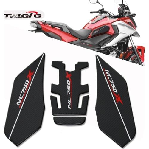 NC750X Fiber texture Motorcycle Fuel Tank Pad Cap Decals Gas Cap Sticker For HONDA NC750 X NC 700X 2014-2019 2018 2017 2016 2015