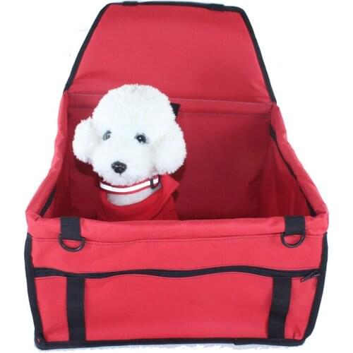 Pet Dog Car Carrier Seat Bag Waterproof Basket Folding Hammock Pet Carriers Bag For Small Cat Dogs Safety Travelling Mesh Oxford