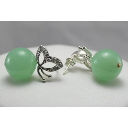 Hot Sell Elegant Natural jade Earring