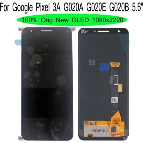 Shyueda OLED AAA+ Original For Google Pixel 3A G020A G020E G020B 5.6" LCD Display Touch Screen Digitizer Assembly with Tools