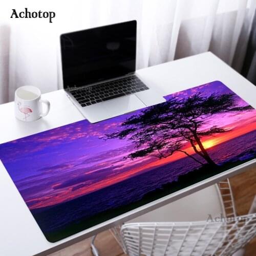 Fantasy Town Tree Art DIY Mouse Pad Mat Gaming Keyboard Mousepad XXL Gamer Customized Personalized Mouse Pad Computer Desk Mats