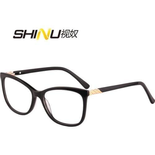 SHINU customized glasses women acetate eyewear anti blue rays photochromic polarized sunglasses prescription glasses men women
