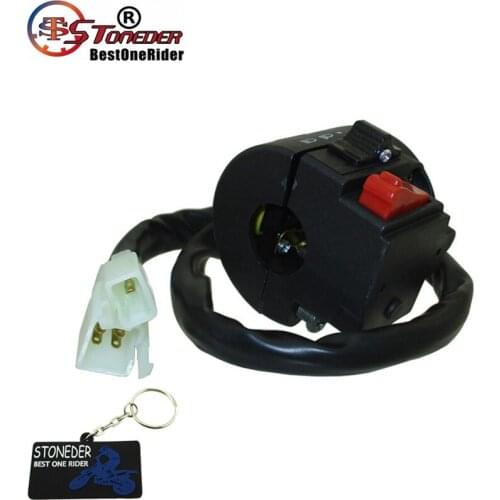 STONEDER 8 Wire 3 Fuction Left Handle Switch Control Assembly For ATV Quad Motorcycle