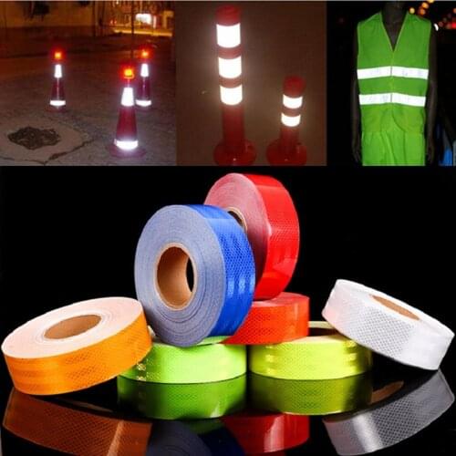 5cmx300cm Reflective Tape Car Sticker Auto Motorcycle Safety Warning Mark Self Adhesive Tape Reflective Film Decal Car Styling