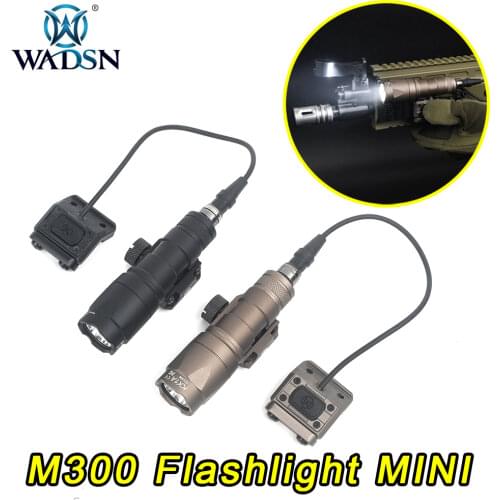 Tactical M600 M600C Flashlight Hunting Weapon Rifle Scout Light & Modbutton Lite Tail Pressure Remote Switch For 20mm Rail