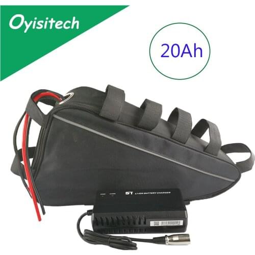 52V 20AH 48V 20AH Triangle Ebike Battery Electric Bike Battery 2000W 1500W 1000W Bafang BBS03 BBS02 Lithium ion Battery with Bag