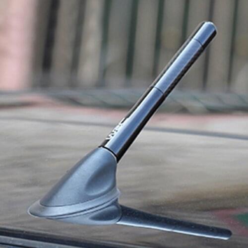 Universal Modified Car Aerials Antenna Short Metal Carbon Fiber Car Radio Antenna Easy To Install Auto Accessories
