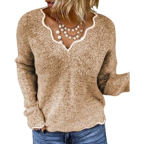 VALINK Women's V-Neck Pullovers