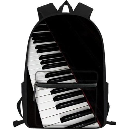 Vintage School Bags Set Music Note Piano Keyboard 3D Print Fashion Kids Backpacks Children Book Bag Student Bagpack Rucksack