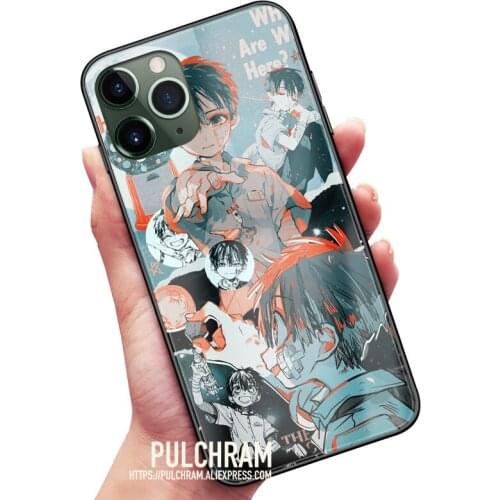 Hanako Kun Anime Glass Soft Silicone Phone Case Cover Shell For IPhone SE 6s 7 8 Plus X XR XS 11 12 Mini Pro Max Sumsung