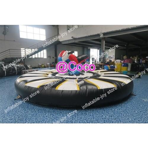 10 days free shipping to door,TH new design inflatable motorcycle riding game commercial rent inflatable human motor games