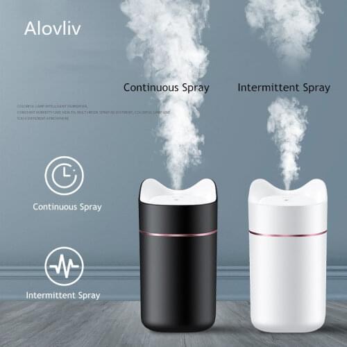 1400ml Cartoon USB Air Humidifier Ultrasonic Aroma Diffuser Mist Maker with 7 Colors LED Night Lamps Mini Home Air Purifier