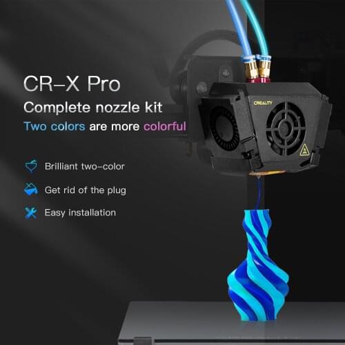 24V CR-X Pro Full Hotend Kit Two-in-one-out Two-color Output Dual Cooling Fan For CR-X Pro Printer Parts