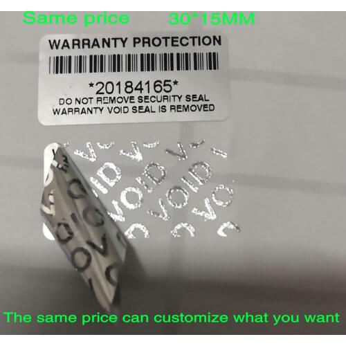 500pcs Warranty Protection Sticker (30mm x15mm )Security Seal Tamper Proof Warranty Void Label Stickers