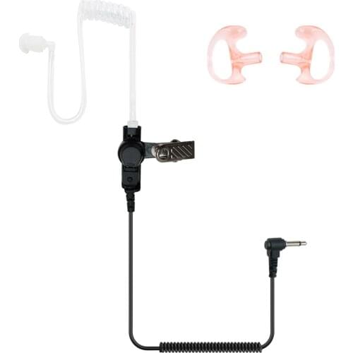 ABBREE Original Air Acoustic Tube Walkie Talkie Earpiece Earbud 3.5mm Connector Replacement Clear Headset for Two-Way Radios