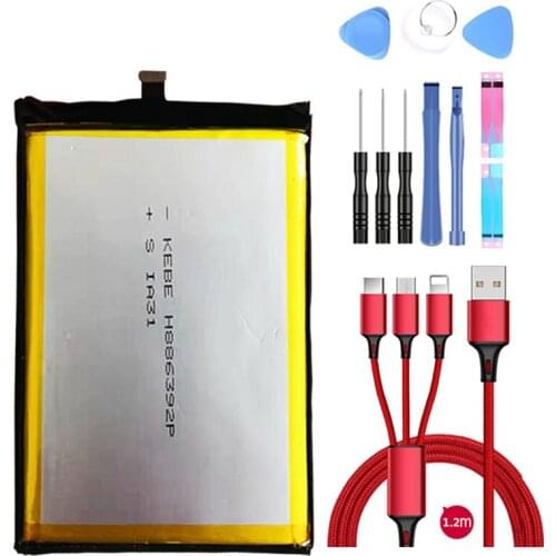 YDLBAT 8500mAh Battery for Bluboo S3 Batteries+USB cable+toolkit