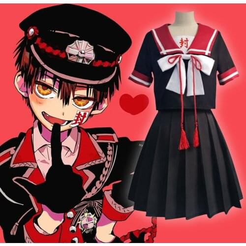 Anime Toilet Bound Jibaku Shounen Hanako kun Yugi Amane Cosplay Costume Lolita JK Uniform Set Sailor suit Men Women Halloween