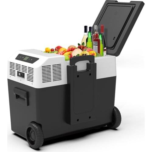 Car Cooler Box 12v Mini Car Freezer 40L Car Travel Refrigerator for Beverage Fruit Food Wine Storage