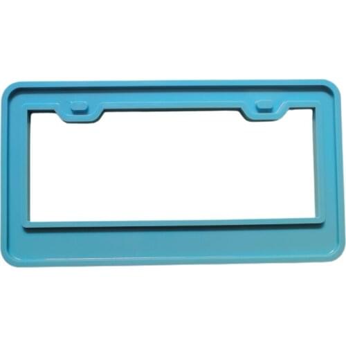 DIY Crafts Jewelry Epoxy Resin Mold License Plate Frame Casting Silicone Mould R3MC