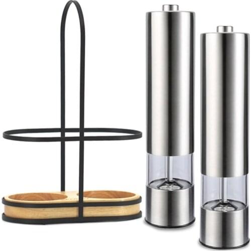 Electric Pepper Grinder, Rechargeable ​or Pepper Mill Automatic Pepper Grinder Set for Kitchen Home Barbecue