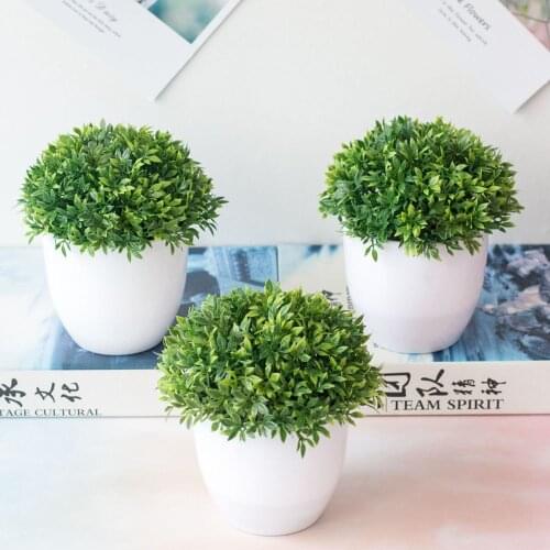 Artificial Plants Bonsai Small Tree Pot Plants Bonsai Lotus Flowers Fake Flowers Potted Ornaments Home Decoration Garden Decor