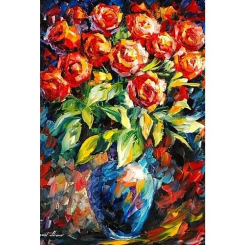 Oil painting Vases, Flowers Sewing Kit Embroidery Needlework 14CT Unprinted Cross Stitch Kits DIY Handmade Home Decor