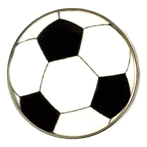 Fashion Enamel Pins Exquisite Football Metal Brooches Bag Clothes Shirt Badges Jewelry Gifts For Friends