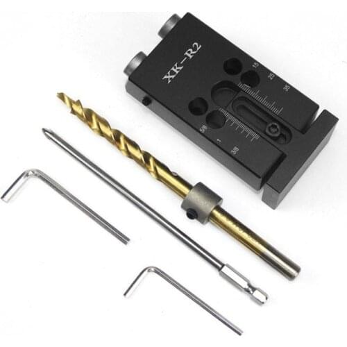 Pocket Hole Jig Kit System For Wood Working Joinery +9.5mm Step Drill Bit and accessories wood work tool set