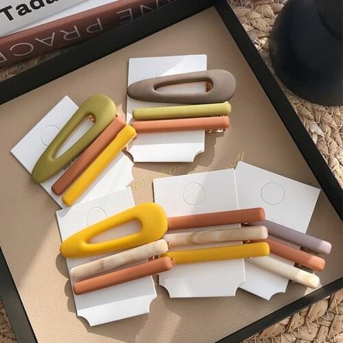 New Cute Candy Colors Waterdrop Shape Hair Claws Women Girls Sweet Hair Clips Ponytail Holder Hairpins Fashion Hair Accessories