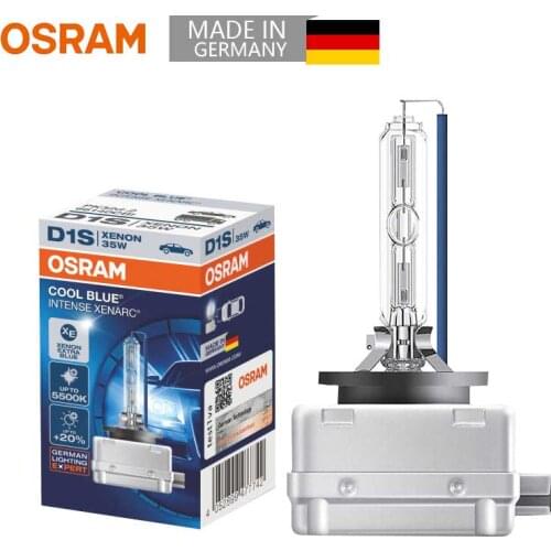 OSRAM D1S Xenon HID 66140CBI Cool Blue 5500K Car Headlight Auto Hi/Lo Beam Stylish Lamp +20% More Light 66144CBI (Single)