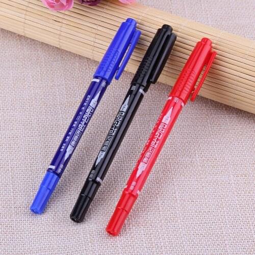 Permanent Painting Marker Pen Waterproof Twin Tip Permanent Markers Kids DIY Drawing Pen Office School Supplies