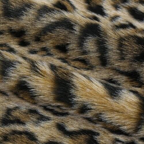 Leopard Printed Plush Fabric For Handmade Craft Making Toys Material DIY Sewing Clothing Home Textile Accessories