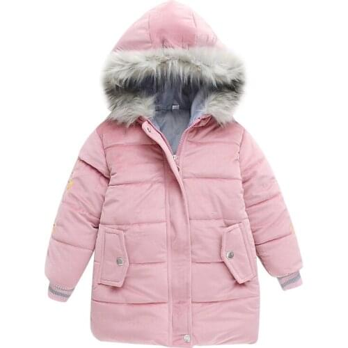 Girls Winter Jackets Fashion Long Embroidered Clothes Padded Winter Clothes for Little Girls Clothes for Girls 10 To 12 Years