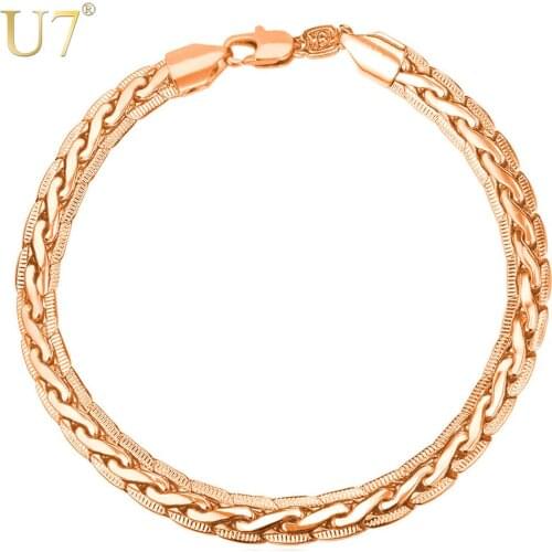 Мужские серебрянные браслеты U7 China At AliExpress