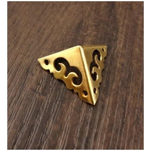 Corner Brackets Mini auspicious clouds wrap angle Chinese antique copper fittings copper bead wrapping 2CM