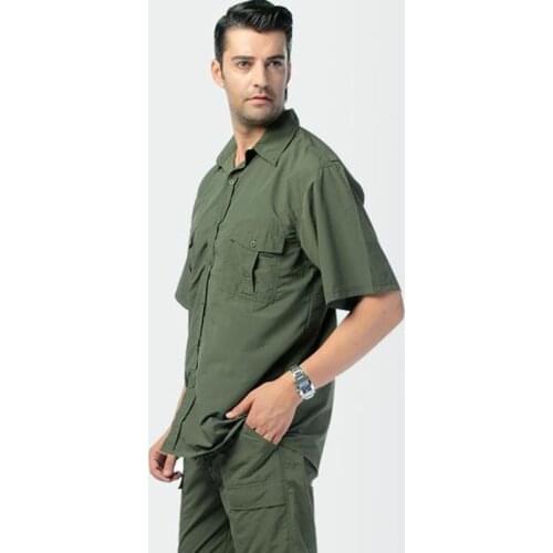 Outdoor Tactical Military Mens Sports Short Sleeve Breathable Quick-dry Super Light Hiking Camping Rock Climbing Fishing Shirt