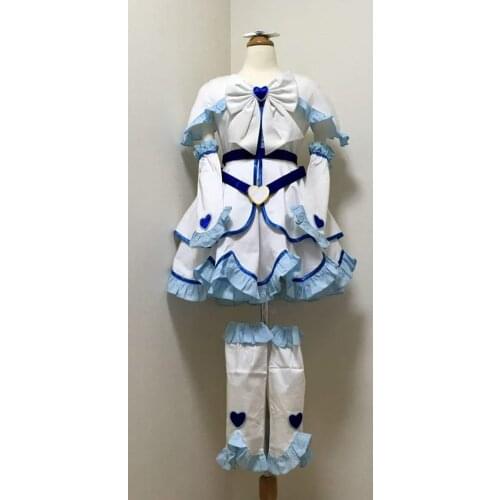 High Quality PreCure Cure costume Cure White Cosplay Costume Yukishiro Honoka costume